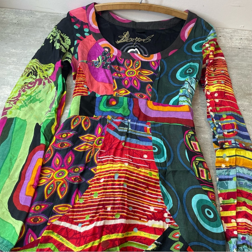 Desigual Patchwork Tunic Top Womens - Picture 10 of 12